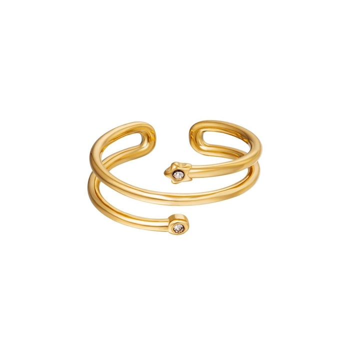 Adjustable spiral ring 